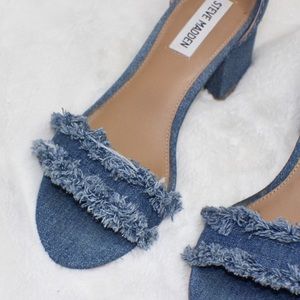 Steve Madden denim heels.